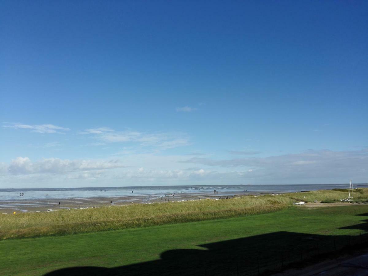 180° Panoramameerblick - Ferienwohnung Sandkorn Cuxhaven Bagian luar foto